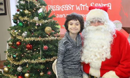 Santa greets everyone during Breakfast with Santa at Jean's Family Restaurant