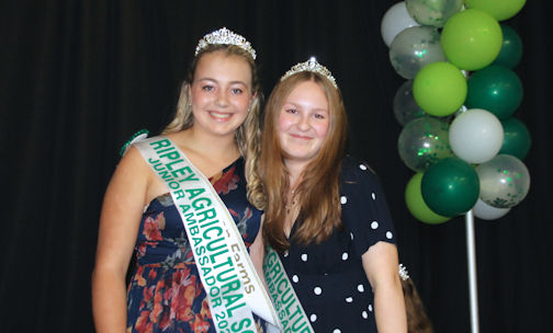 Joslynn Curran crowned Ripley-Huron Fall Fair ambassador; Cassandra Bridge is junior ambassador
