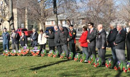 Sunny, chilly Sunday afternoon for Legion Remembrance Day service in Tiverton