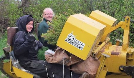 A lot of tree-planting in the area this month